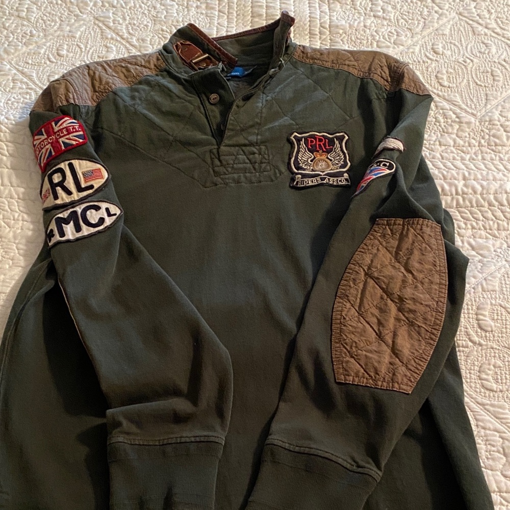 Ralph Lauren Military Style Jacket in Green and Brown